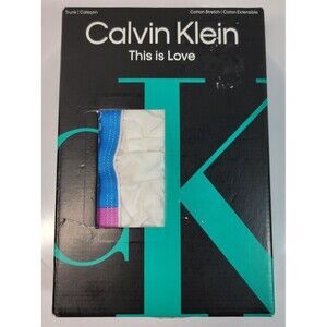 Calvin Klein This is Love Men's Stretch Trunk Briefs 4XL Rainbow Band 54-56"